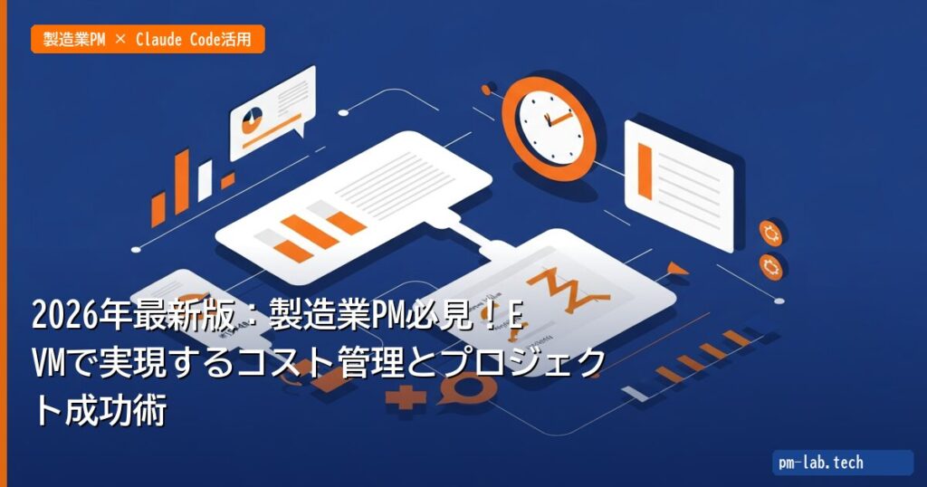 2026年最新版：製造業PM必見！EVMで実現するコスト管理とプロジェクト成功術 - pm-lab.tech