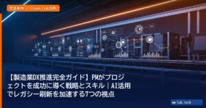 【製造業DX推進完全ガイド】PMがプロジェクトを成功に導く戦略とスキル｜AI活用でレガシー刷新を加速する7つの視点 - pm-lab.tech